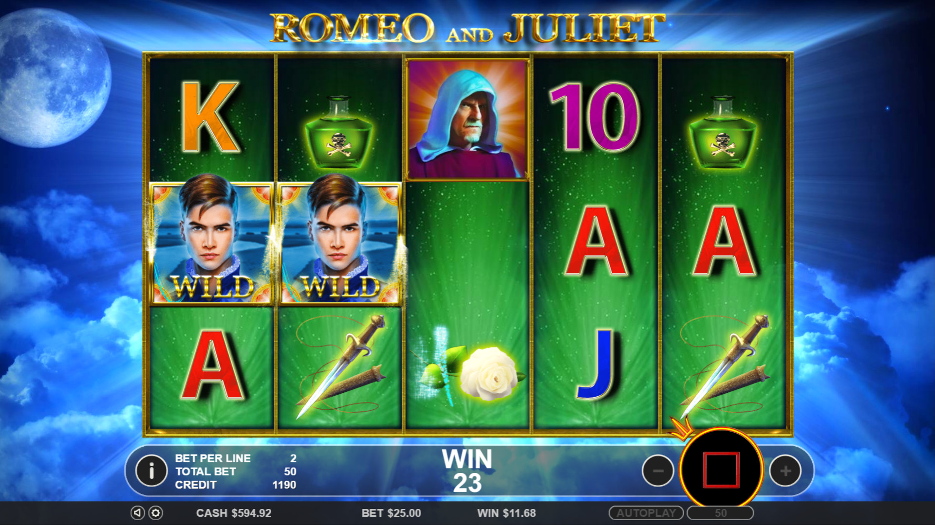 Игровой автомат "Ромео и Джульетта"